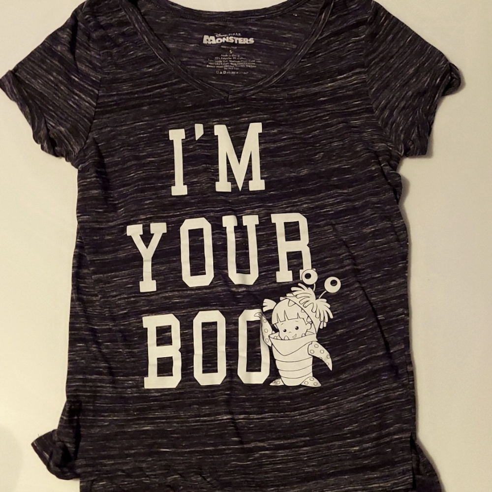 Disney Charcoal and White Monsters Inc Tee